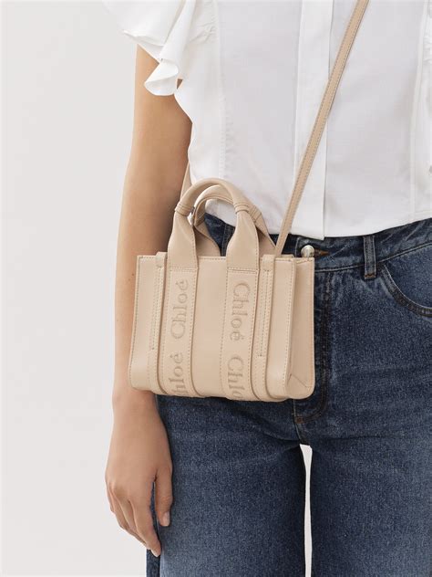 chloe woody mini tote bag.